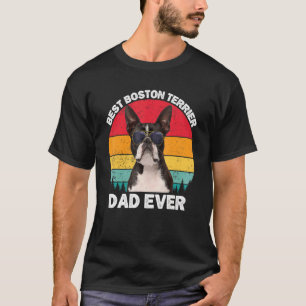 T-shirt Mens Boston Terrier Papa For Men Bostie Chien Prop