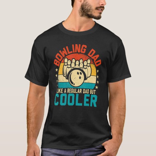 T-shirt Mens Bowling Dad  Like a Normal Dad Retro Bowling  (Devant)