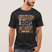 T-shirt Mens Bricklayer Mens Bricklayer Bricklayer Dad 1 (Devant)