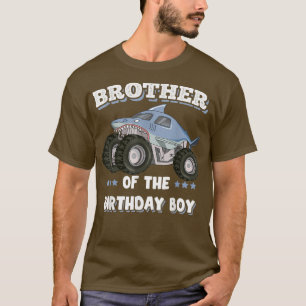 T-shirt Mens Brother Of The Birthday Boy Fathers Monster T