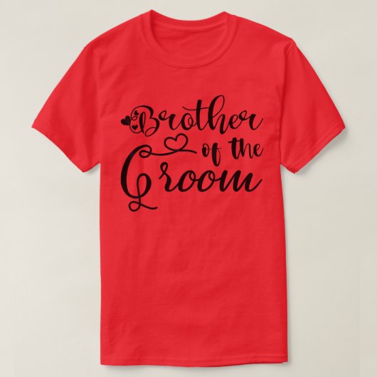 T-shirt Mens Brother Of The Groom Matching Wedding And Bac (Design devant)
