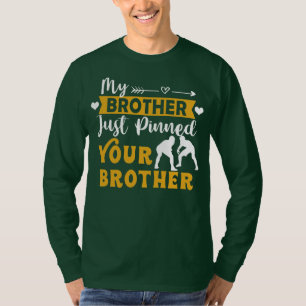 T-shirt Mens Brother Of Wrestling Athlète My Brother