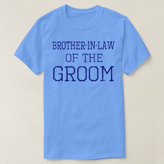 T-shirt Mens BrotherinLoi du Mariage de coordination de la (Design devant)