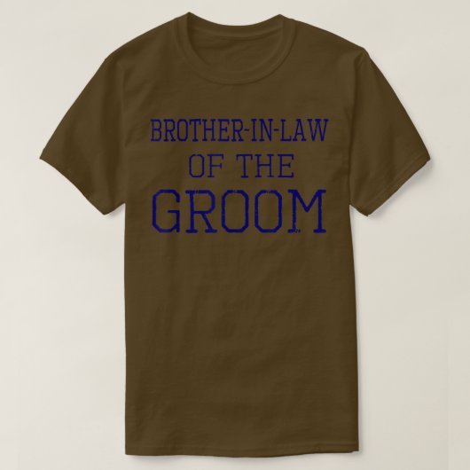 T-shirt Mens BrotherinLoi du Mariage de coordination de la (Design devant)