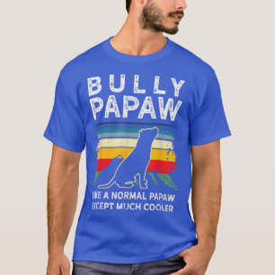 T-shirt Mens Bully ou pitbull propriétaire chien retro PAP