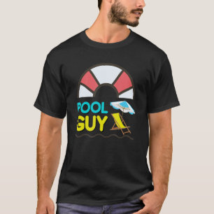 T-shirt Mens Cabana Pool Guy à votre Service Pool Boy est