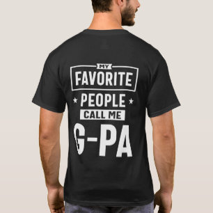 T-shirt Mens Cadeaux Mes Favoris Appelez-Moi G-Pa