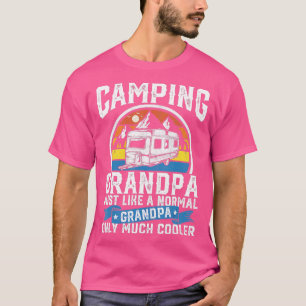 T-shirt Mens Camping Grand-pa Funny Camper RV Retro Papa O