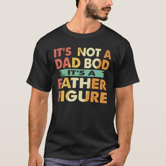 T-shirt Mens Ce n'est pas un papa Bod C'est un père Figure (Devant)