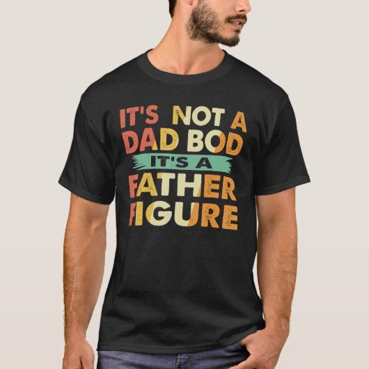 T-shirt Mens Ce n'est pas un papa Bod C'est un père Figure (Devant)