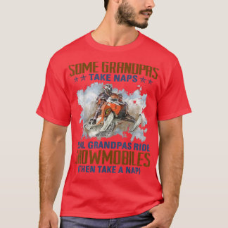 T-shirt Mens Certains Grandpas Prendre Naps Real Grandpas