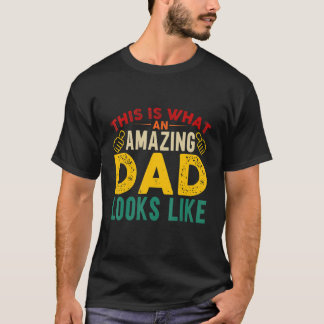 T-shirt Mens C'Est Ce Qu'Un Père Extraordinaire Ressemble