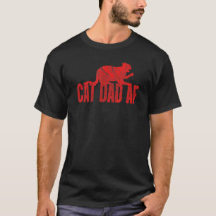 T-shirt Mens Chat Papa Af Chat Papa Père Fête des pères Di