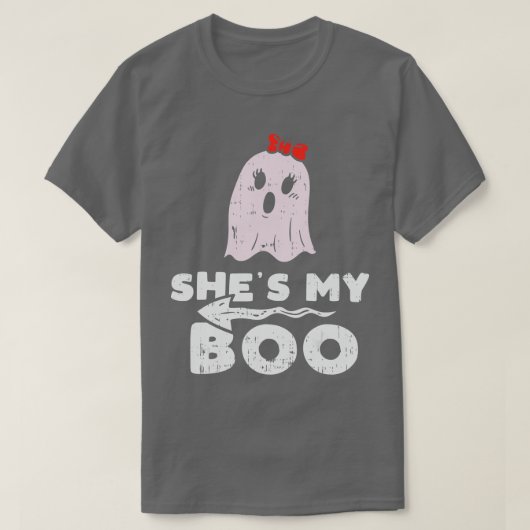 T-shirt Mens Chaussures My Boo Cute Matching Couple Hallow (Design devant)