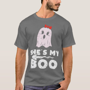T-shirt Mens Chaussures My Boo Cute Matching Couple Hallow
