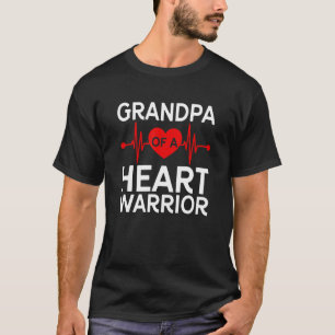 T-shirt Mens CHD Warrior Grand-père Maladie cardiaque cong