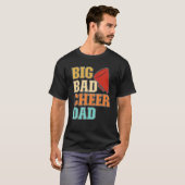 T-shirt Mens Cheer Coach Big Bad Cheer Dad (Devant entier)