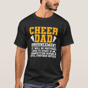 T-shirt Mens Cheerled Papa Funny Cheer Papa
