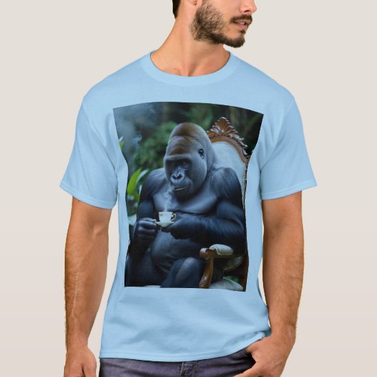 T-shirt Mens Chemises parfaites Design de Gorilla nouveau  (Devant)
