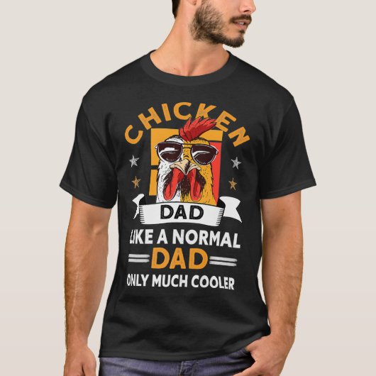 T-shirt Mens Chicken Papa Fermier Rooster Hen Chicken Chic (Devant)