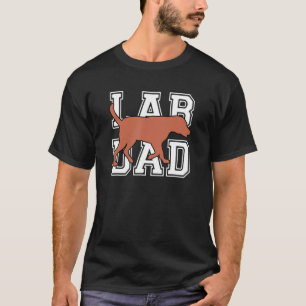 T-shirt Mens Chocolat Lab Papa Labrador Retriever 1