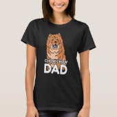 T-shirt Mens Chow Chow Dad Dog Owner Chow Chow (Devant)