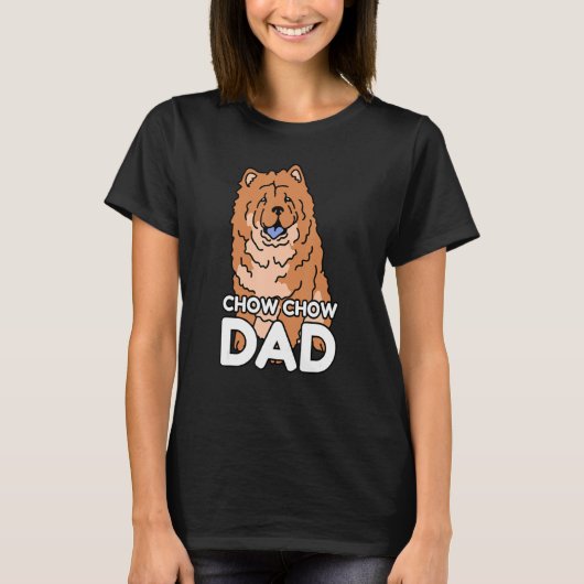 T-shirt Mens Chow Chow Dad Dog Owner Chow Chow (Devant)