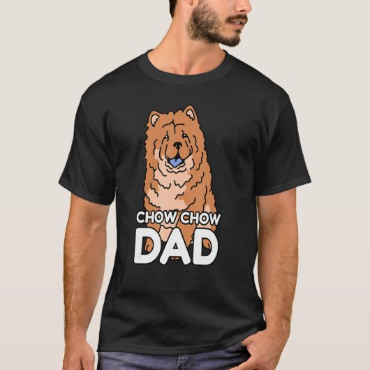 T-shirt Mens Chow Chow Dad Dog Owner Chow Chow (Devant)