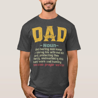 T-shirt Mens Christian Dad Definition Father's Day DAD Gif