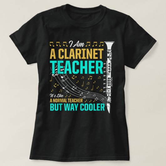 T-shirt Mens Clarinet Enseignant C'Est Comme Un Enseignant (Design devant)