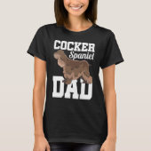 T-shirt Mens Cocker Spaniel Papa Chien mignon Animal Anima (Devant)