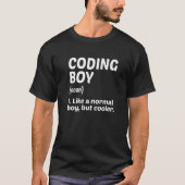 T-shirt Mens Coding Boy Definition Noun Software Developer (Devant)