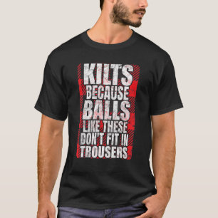T-shirt Mens Comment Porter Le Kilt Pour Un Tueur Tartan 3