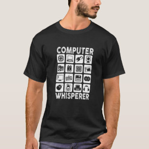 T-shirt Mens Computer Whisperer IT Tech Support Network En