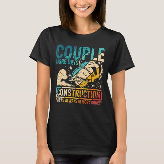 T-shirt Mens Construction chantier de construction w (Devant)