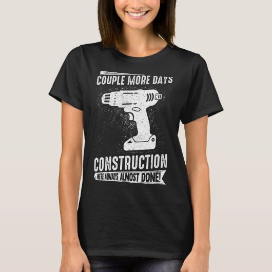T-shirt Mens Construction chantier de construction w (Devant)