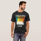 T-shirt Mens Cool Grand-pa Drive Truck Long Distance Drive (Devant entier)