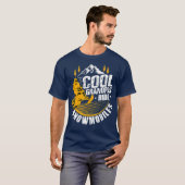 T-shirt Mens Cool Grandpas Circuler Snowmobiles Cadeau amu (Devant entier)