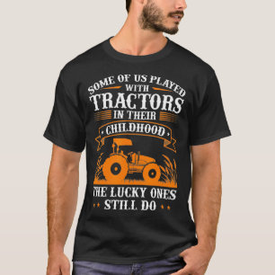 T-shirt Mens Cool Local Fermier Chauffeur De Tracteur Ferm