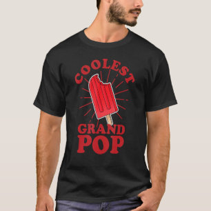 T-shirt Mens Coolest Grandpop Ice Pop Crème de glace Grand