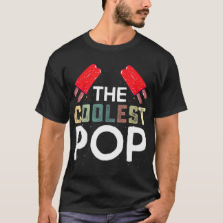 T-shirt Mens Coolest Pop Funny Meilleur Père Jamais Cool P