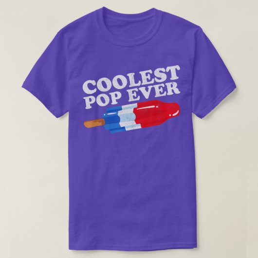 T-shirt Mens Coolest Pop jamais Popsicle Funny Retro Bomb  (Design devant)