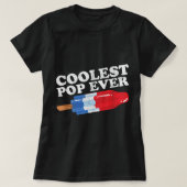 T-shirt Mens Coolest Pop jamais Popsicle Funny Retro Bomb  (Design devant)