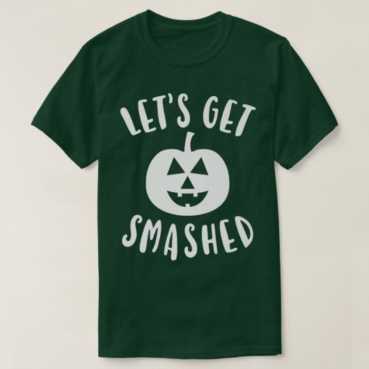 T-shirt Mens Cute Funny Halloween Let's Get Smashed (Design devant)