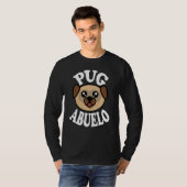T-shirt Mens Cute Pug Abuelo (Devant entier)