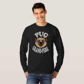 T-shirt Mens Cute Pug Grand Pere (Devant entier)