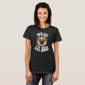 T-shirt Mens Cute Pug Lil Bro   (Devant entier)
