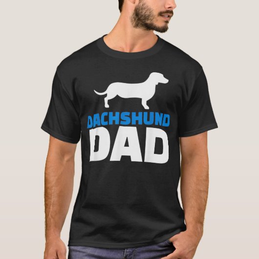 T-shirt Mens Dachshund dad1 (Devant)