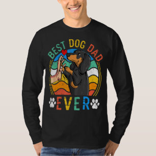 T-shirt Mens Dachshund Meilleur Chien Papa Jamais Chien