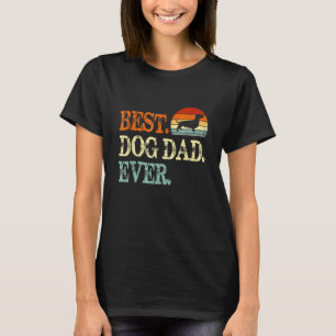 T-shirt Mens Dachshund Meilleur Chien Papa Jamais Rétro Vi